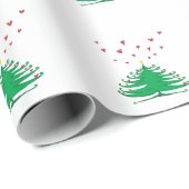 愛X-masツリーマットラッピング紙, 30 in x 6 ft ラッピングペーパー (ロールコーナー)