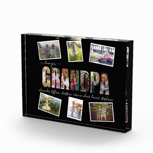 愛Youおじいちゃんフォトコラージュ文字Picブロック フォトブロック (右)