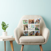 愛Youママ家族フォトコラージュアジサイフローラ クッション (椅子)