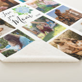 愛Youママ家族フォトコラージュアジサイフローラ シェルパブランケット (3/4)