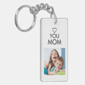 愛Youママ家族フォトコラージュハート キーホルダー (正面左)