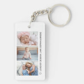 愛Youママ家族フォトコラージュハート キーホルダー (裏面)