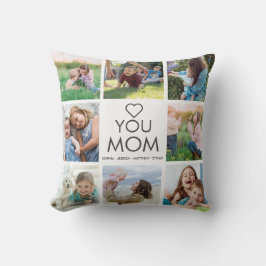 愛Youママ家族フォトコラージュハート クッション