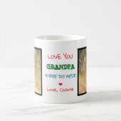 愛You Grandpaあなたは最高のカスタム2枚 コーヒーマグカップ (中央)