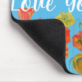 愛You Mumポピーフローラコンピュータマウスマットパッド マウスパッド (コーナー)