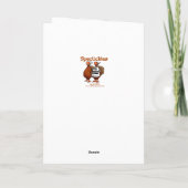 感おもしろい謝祭の挨拶カード「特注」 シーズンカード (裏面)