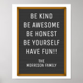 感じおもしろいLetter Boardあなたのカスタム文字、引用文 ポスター (正面)