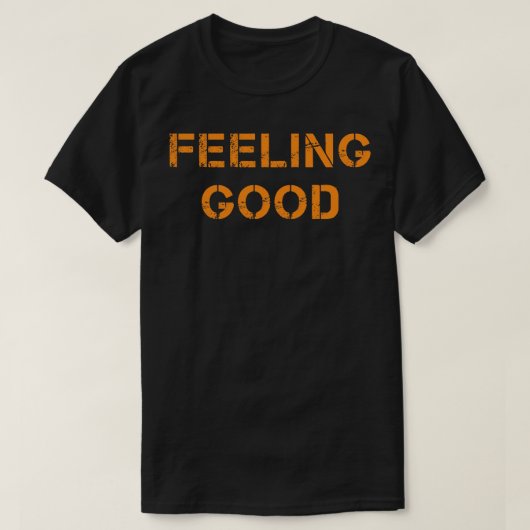 感じと幸せ Tシャツ (デザイン正面)