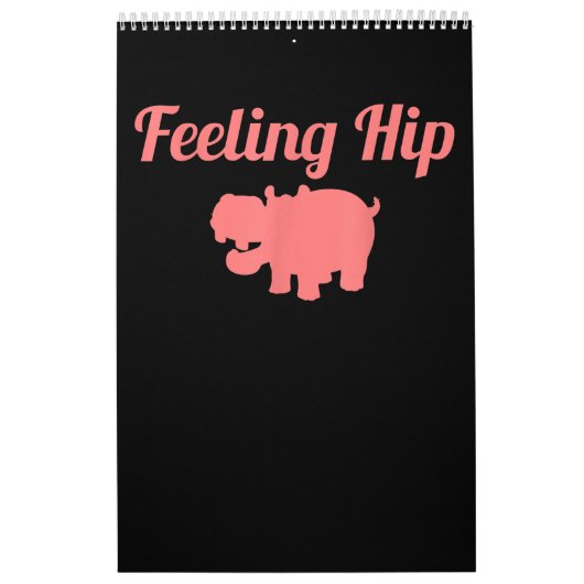 感じのお尻ヒッポタマおもしろいスHippo Kid Gives カレンダー (カバー)