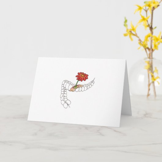 感じのよりよく大きい腸 カード (黄色い花)