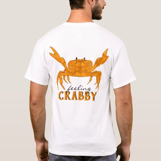 感じのカニ Tシャツ (裏面)