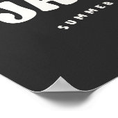 感じのシャークおもしろいサマーパン ポスター (角)