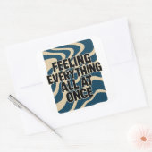 感じの全てを一度に – Sticker スクエアシール (封筒)