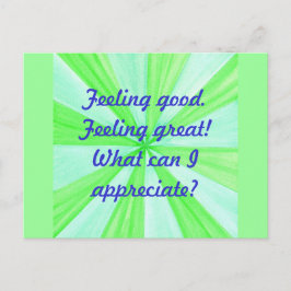 感じの善感じの素晴らし肯定 ポストカード