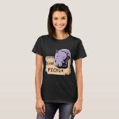 感じの情報通の未熟児のベビーのカバのフィオナのチームフィオナ Tシャツ (正面フル)