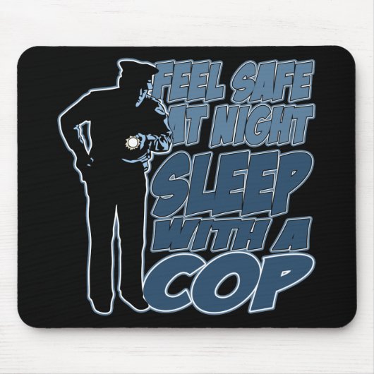 感じの金庫、警察官との睡眠 マウスパッド (正面)