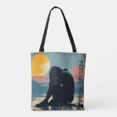 感じの青 – 限定版(4) トートバッグ (裏面)