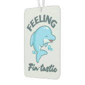 感じの風刺(幻想的)かわいいおもしろいイルカ カーエアーフレッシュナー (左)