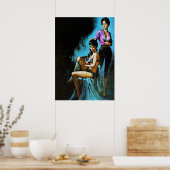 感じの風変わりヴィンテージパルプ雑誌カバーアート ポスター (キッチン)