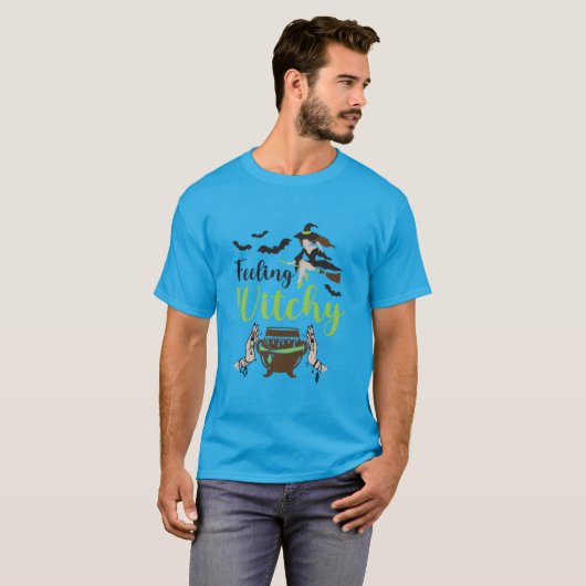 感じの魔性魔法ハロウィーン Tシャツ (正面フル)