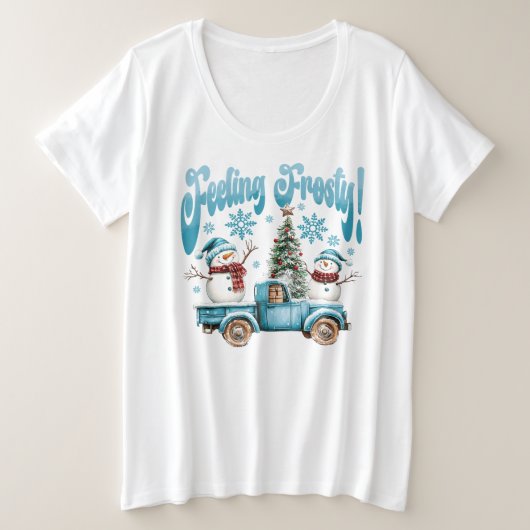 感じの プラスサイズTシャツ (デザイン正面)