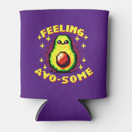 感じのAvo-Some - Pixel Artアボカおもしろいドデザイン 缶クーラー