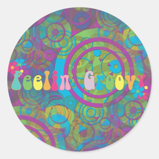 感じのGroovy ラウンドシール (正面)