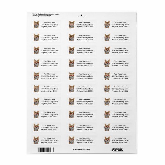 感じのGroovy ラベル (フルシート)