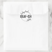 感じのIDGAF風 ラウンドシール (バッグ)