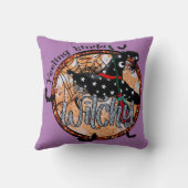 感じのKinda Witchy – ハロウィーンウィッチハット クッション (裏面)
