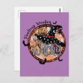 感じのKinda Witchy – ハロウィーンウィッチハット ポストカード (正面/裏面)