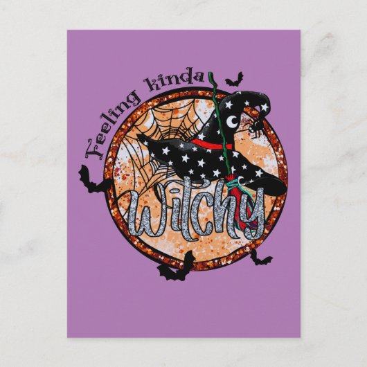 感じのKinda Witchy – ハロウィーンウィッチハット ポストカード (正面)