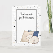 感じより良い近く可愛い小さな眠るマウス カード (正面)