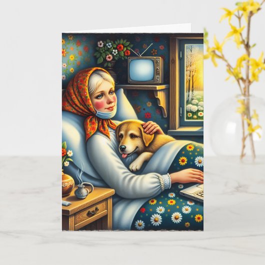 感じより | 自気に分を カード (黄色い花)