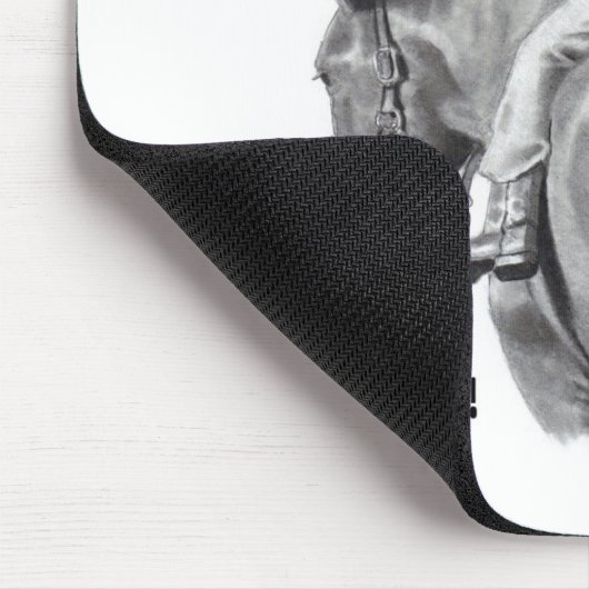 感じることか。 サドルを置いて下さい! 馬の芸術を書いて下さい マウスパッド (コーナー)