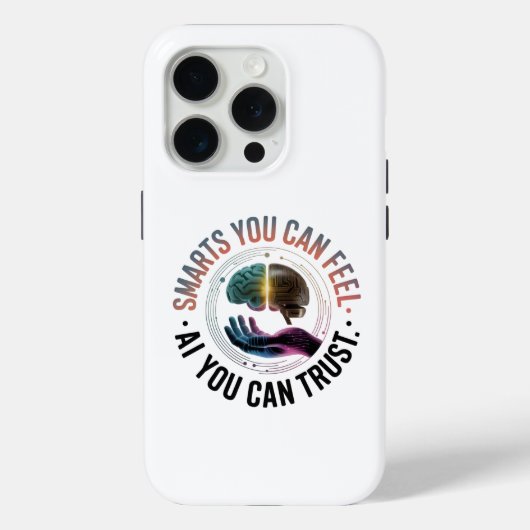 感じる知能 – AI 脳 フューチャリスティックデザイン Case-Mate iPhoneケース (裏面)