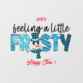 感じカスタマイズ少し霜の降りた ウィンドウサイン (シート)