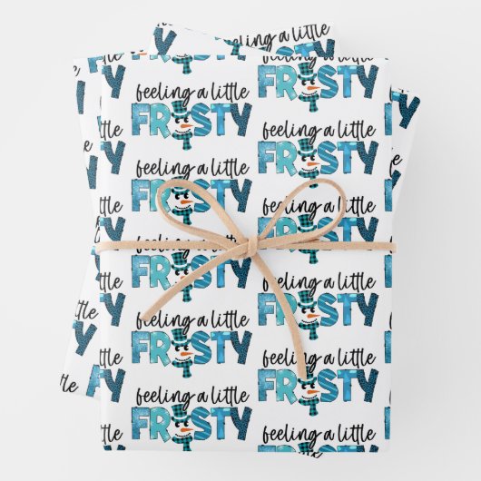 感じカスタマイズ少し霜の降りた ラッピングペーパーシート (インサイチュ)