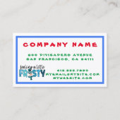 感じカスタマイズ少し霜の降りた 名刺 (裏面)