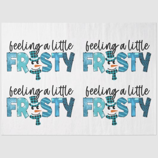 感じカスタマイズ少し霜の降りた 薄葉紙 (正面)