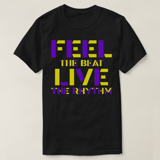 感じビートはリズムに乗る Tシャツ (デザイン正面)