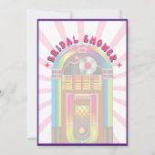 感じビート!コズミックレトロ70sブライダルシャワー 招待状 (裏面)