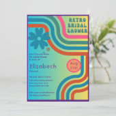 感じビート!コズミックレトロ70sブライダルシャワー 招待状 (スタンド正面)