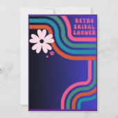 感じビート!コズミックレトロ70sブライダルシャワー 招待状 (裏面)