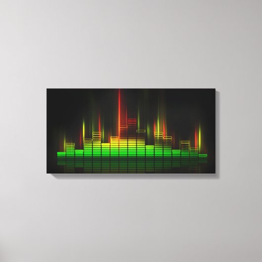 感じビート-抽象芸術スタジオ キャンバスプリント (正面)