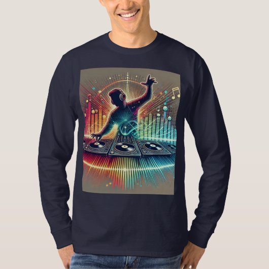 "感じビート- DJ Vibes T-Shirt" Tシャツ (正面)