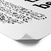 感じビートDJ音楽引用文モダン ポスター (角)