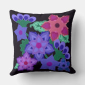 感じフェイクBohoスタイルの花 クッション (裏面)