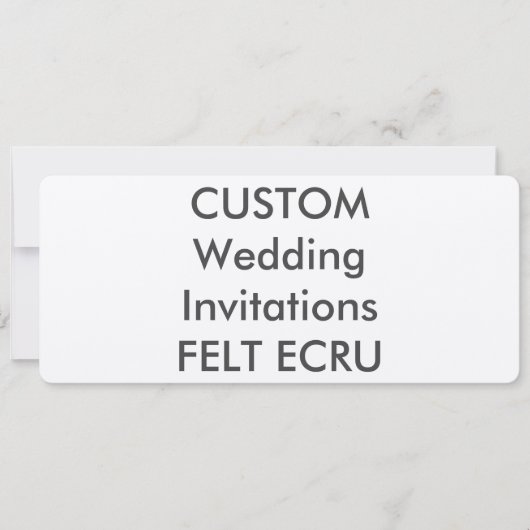 感じベージュ色110 lb 9.25インチx 4インチ結婚式招待状 招待状 (正面)