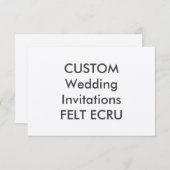 感じベージュ色110lb 5" x 3.5インチ結婚式招待状 招待状 (正面/裏面)